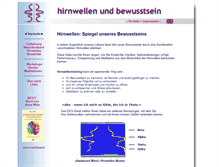 Tablet Screenshot of hirnwellen-und-bewusstsein.de